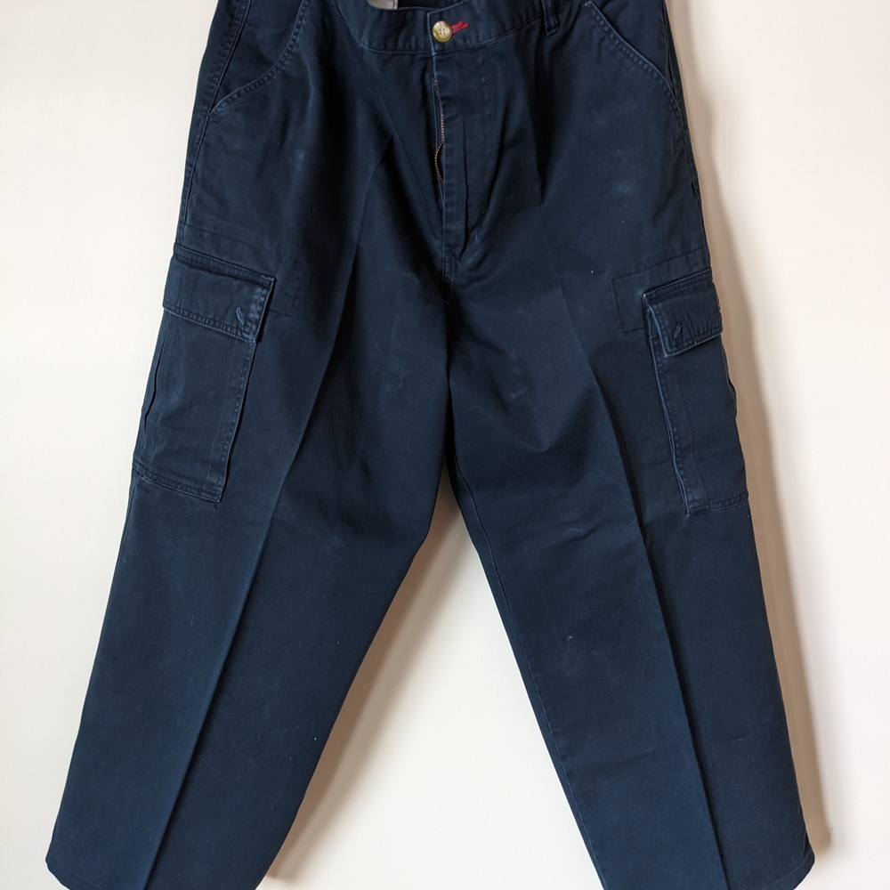 Vintage 90s Bugle Boy Navy Cargo Pants